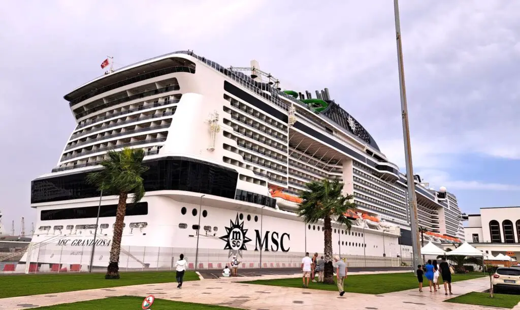a cruise ship by msc