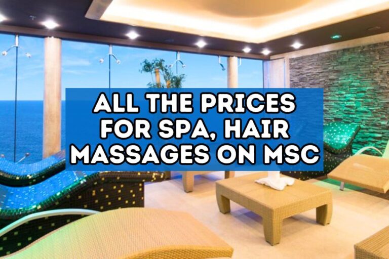 prices for the spa on msc