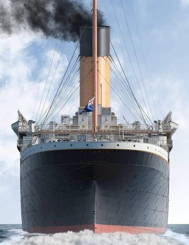 titanic ship color photo