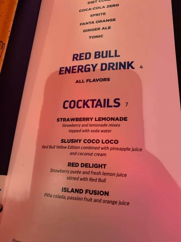 boleros Bar drink menu 
