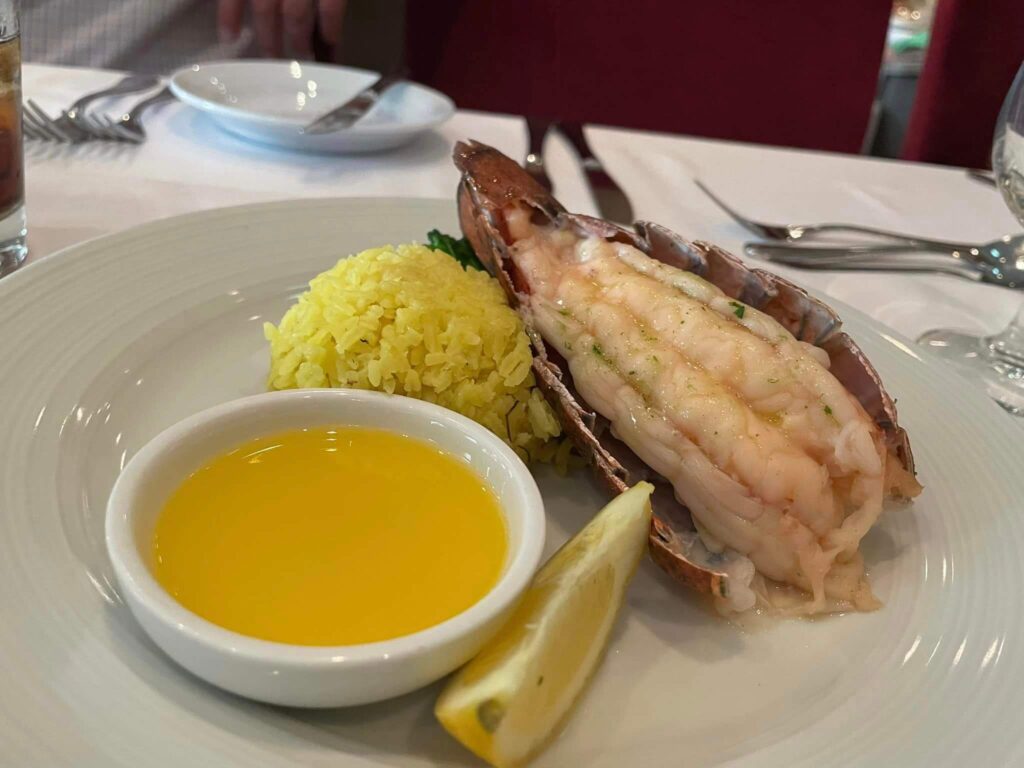 Lobster tail on Royal Caribbean