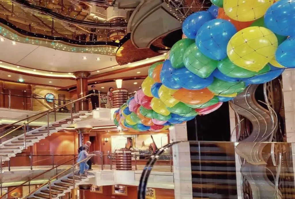Balloons for a Party on a Princess Cruise