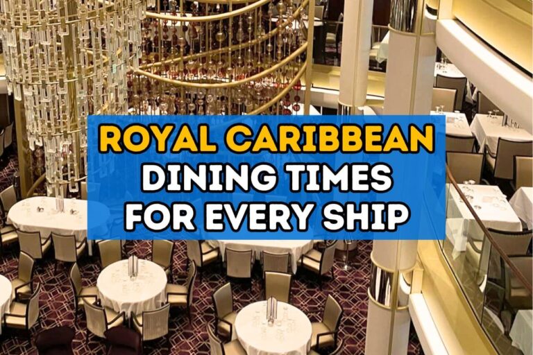 royal caribbean dining times