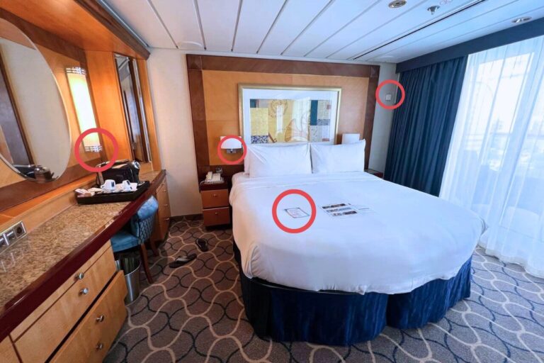 hidden things in a cruise ship cabin