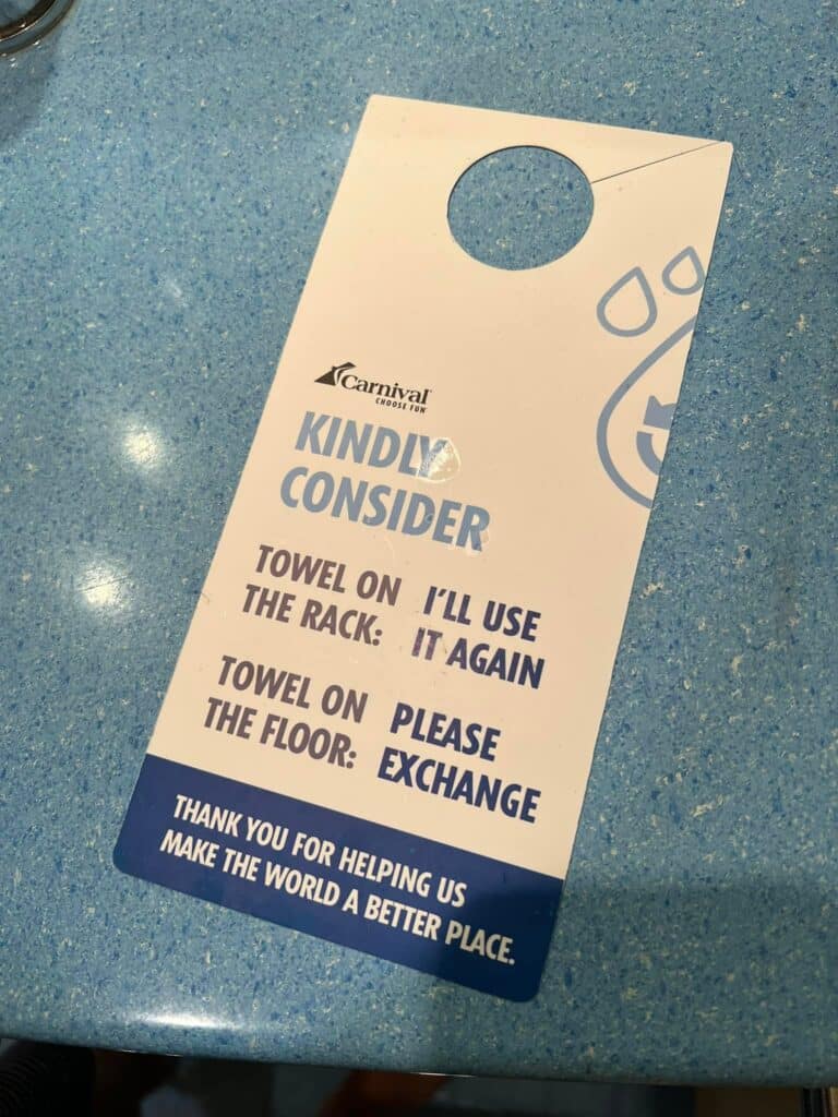 Towels rule on cruise ships