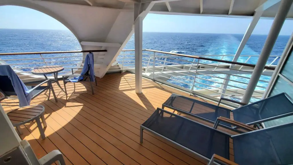 big terrace and best cabin on a cruise