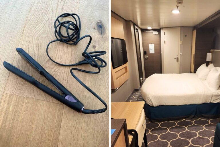 hair straighteners on a cruise