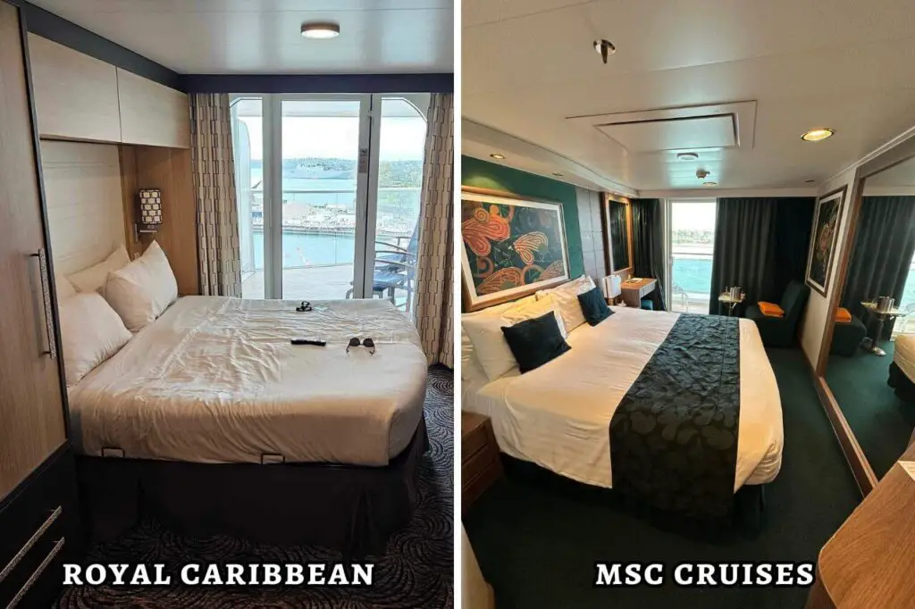 cabins royal caribbean vs msc