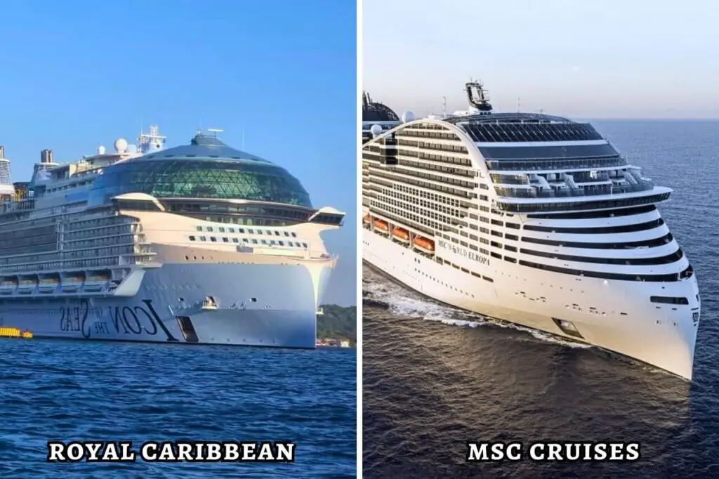 ships and fleet msc vs royal caribbean