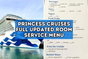 princess cruises room service menu