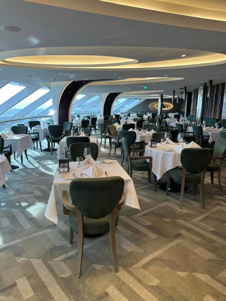 Cruise ship main dining room