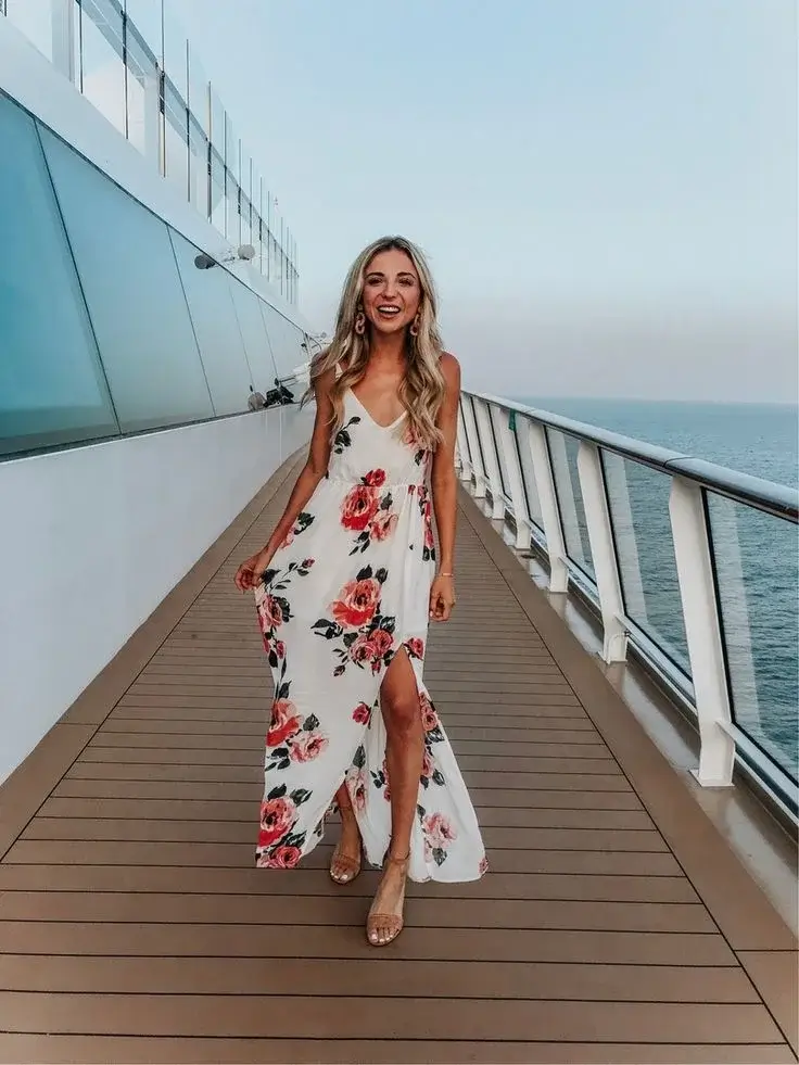 Long dress on a cruise