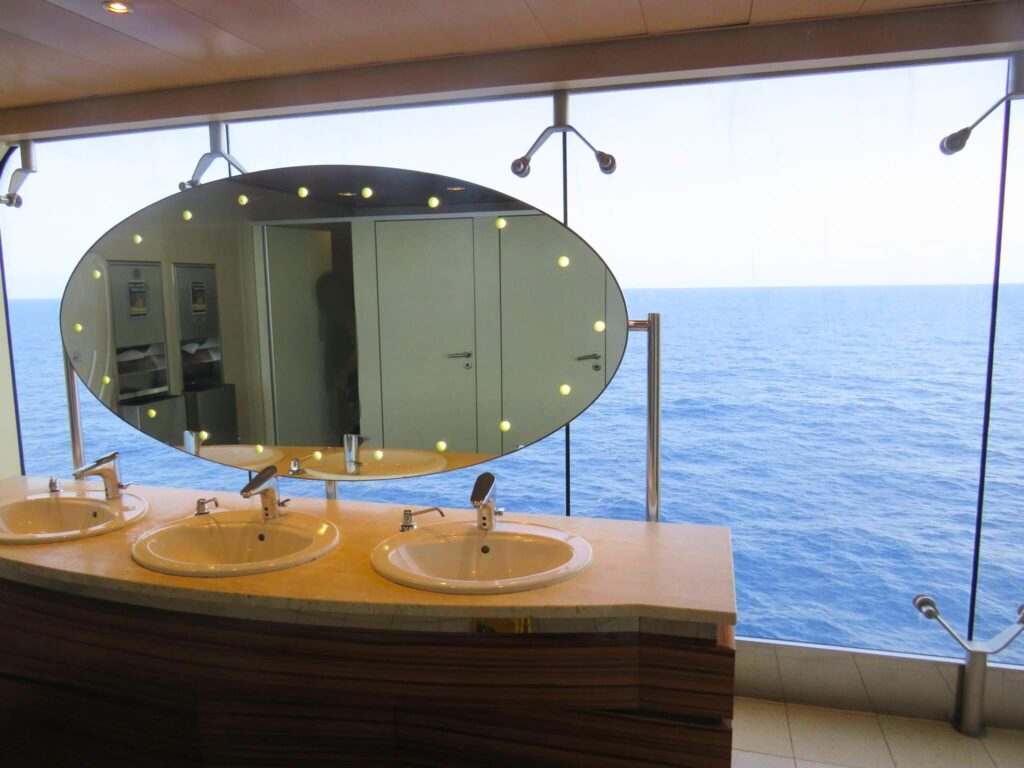 Cruise ship bathroom