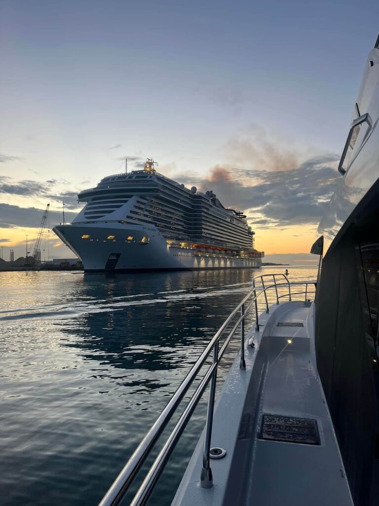 Cruise ship leaving Port Canaveral