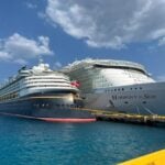 Cruise ships in port