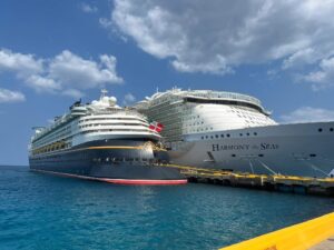 Cruise ships in port