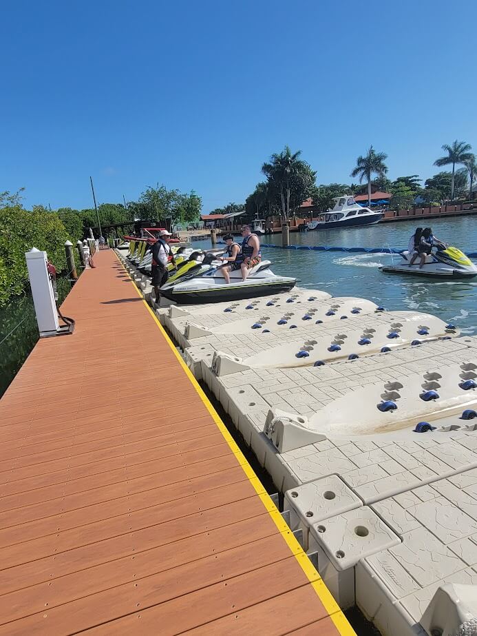 Jet-skiing