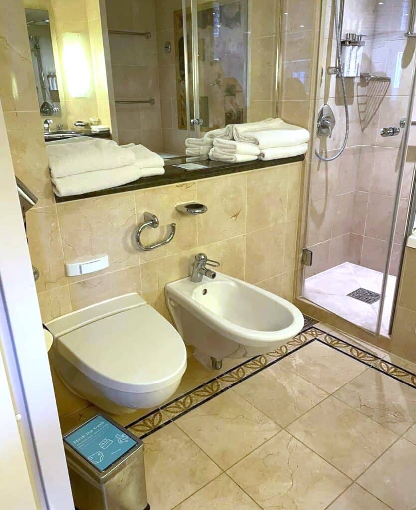 Bidet on a cruise ship