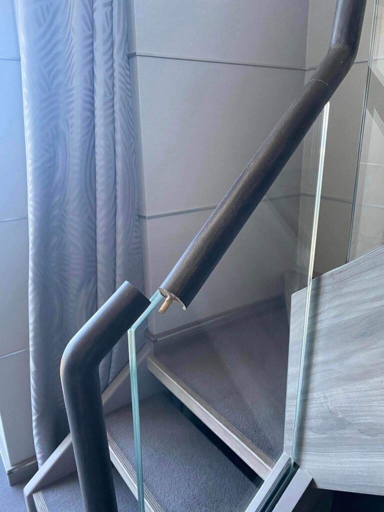 broken railing cruise suite