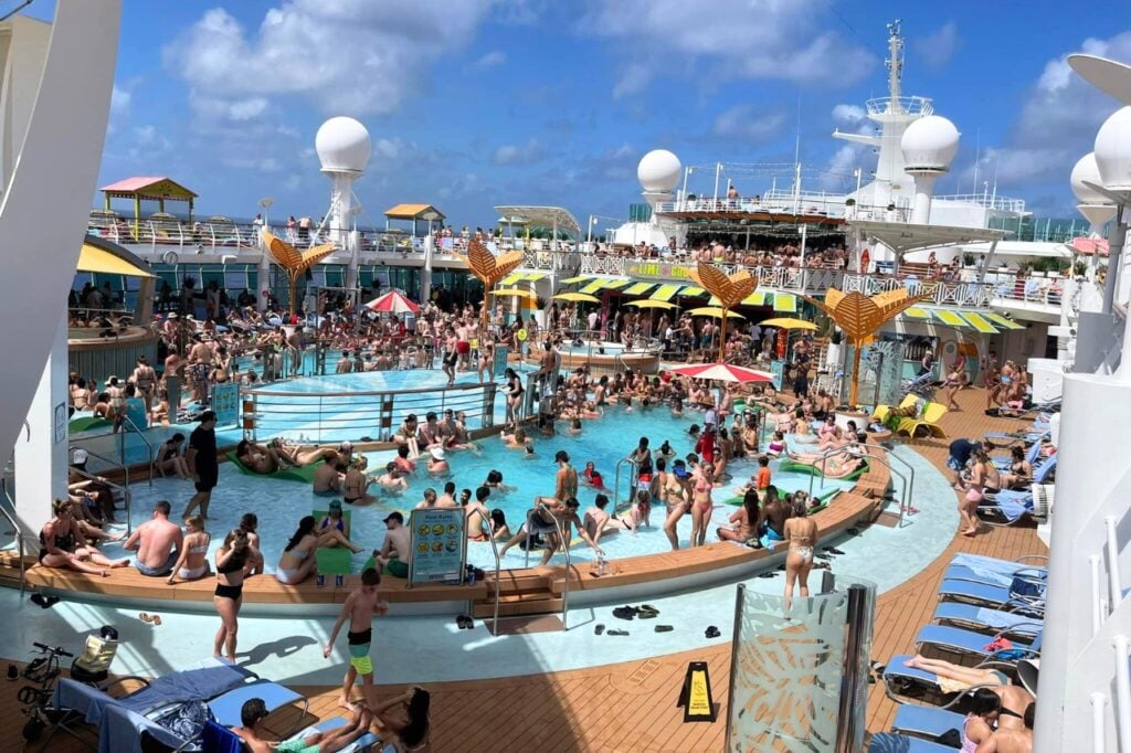 Crowded pool