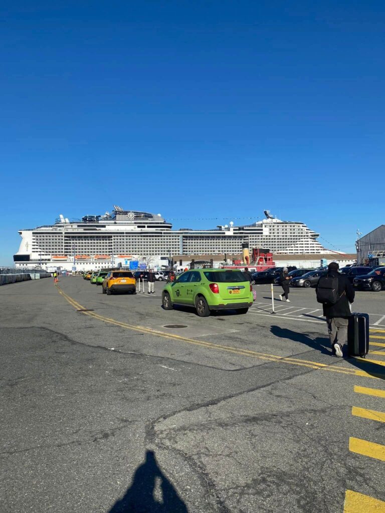 Cruise ship embarkation