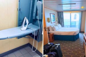 Iron on a cruise ship