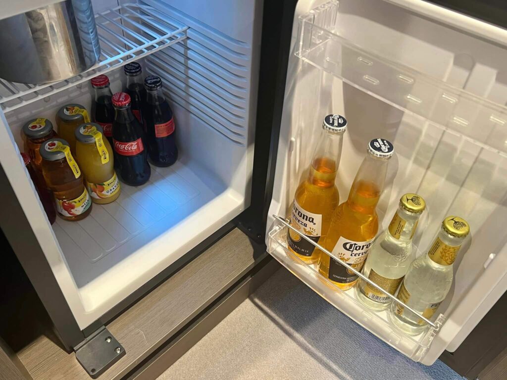 Mini-fridge on a cruise