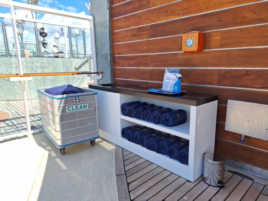 Towels on a cruise ship