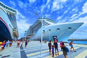 cruise ships in port