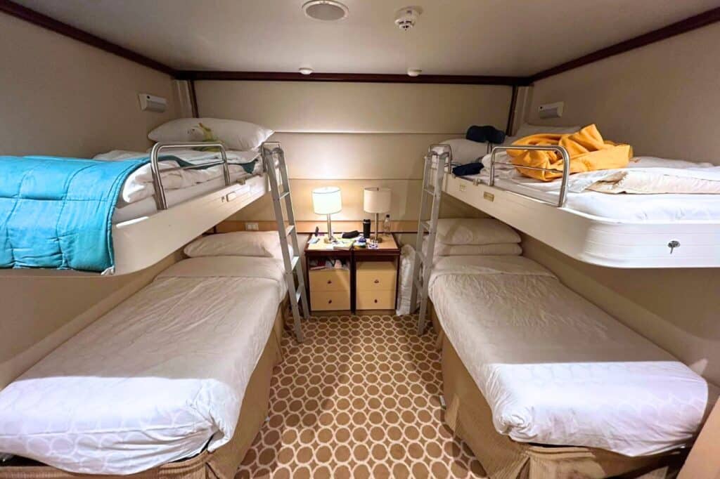 cabin on a cruise ship