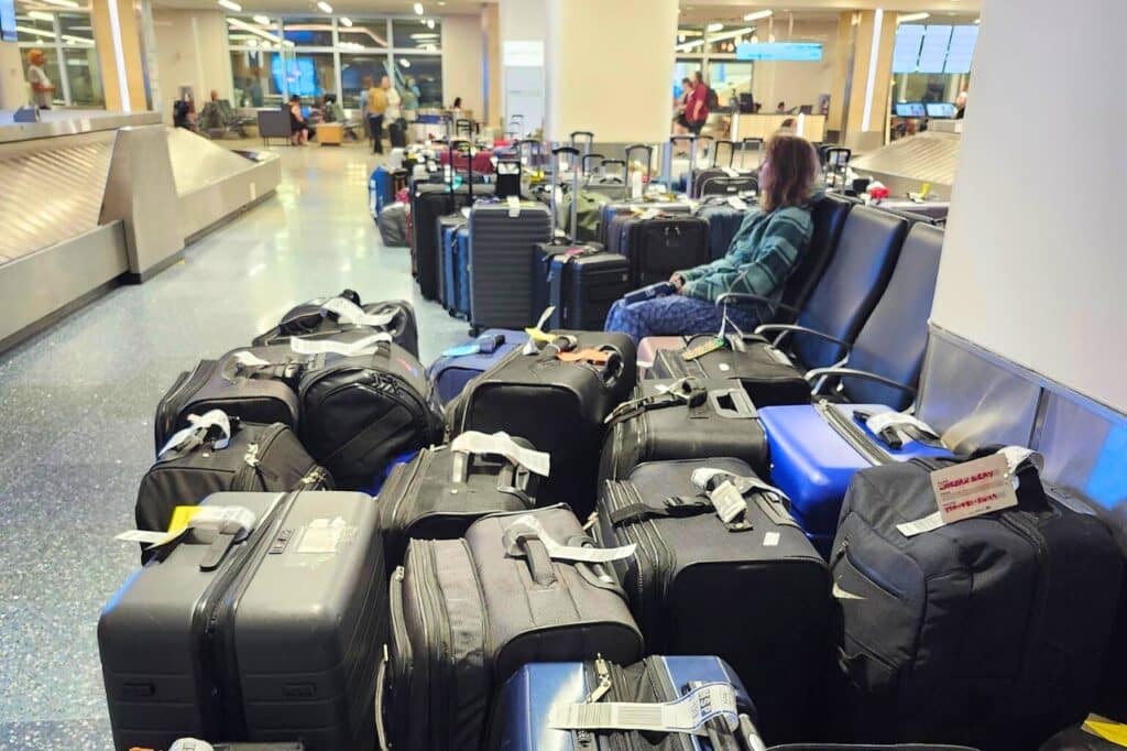 unclaimed suitcases