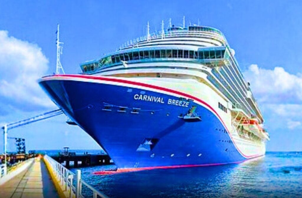 Carnival ship in port