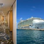 Flooded hallway on a cruise ship