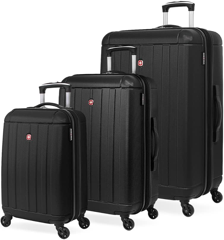 SwissGear Expandable Luggage with Spinner Wheels, 3-Piece Set (Cyber Monday Deal)