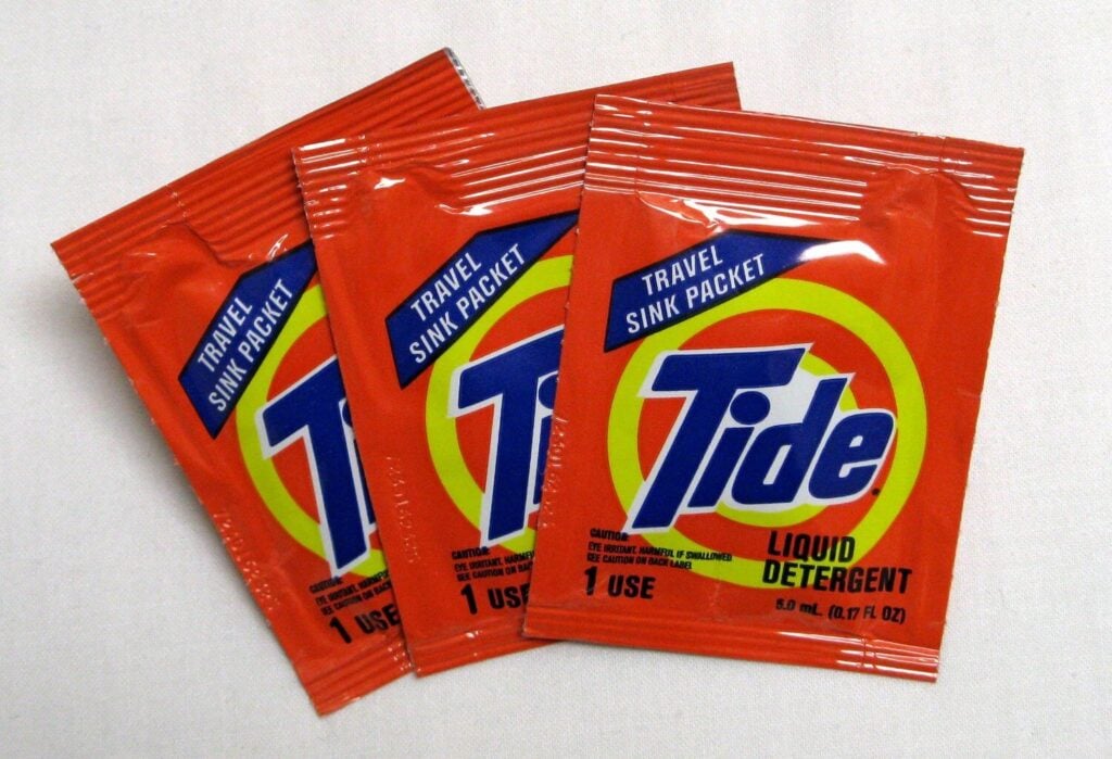 Travel laundry detergent