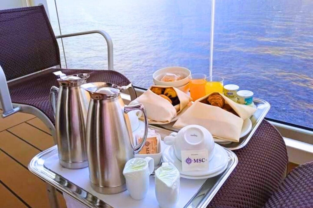 Room service breakfast