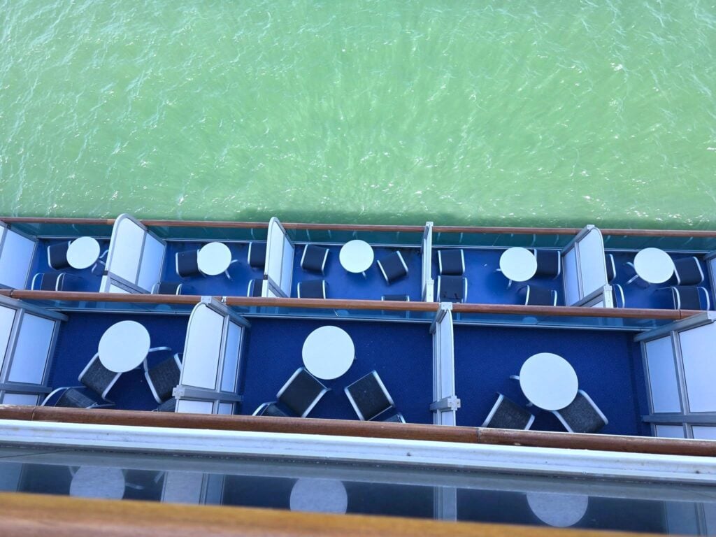 Other balconies below