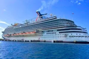 carnival vista in port