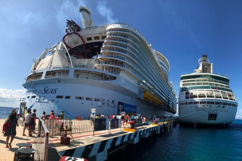 Royal Caribbean ships in port