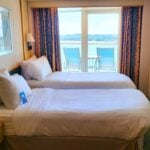cruise cabin with two single beds
