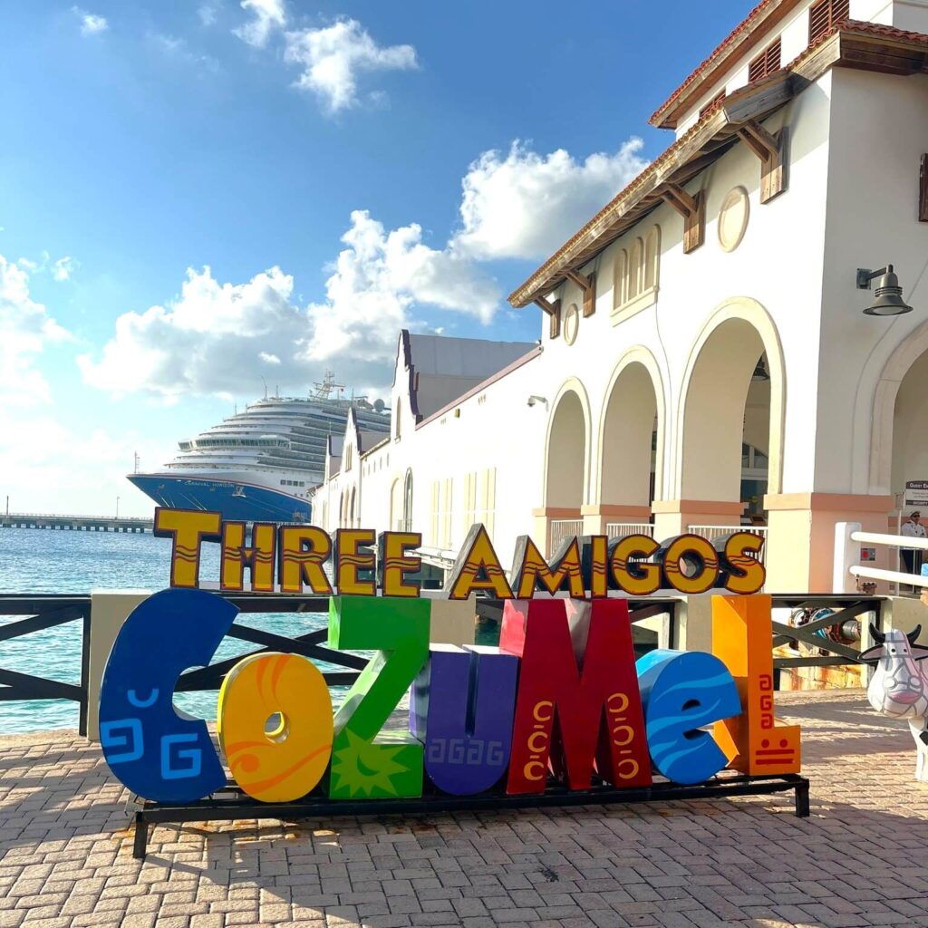 Three Amigos in Cozumel
