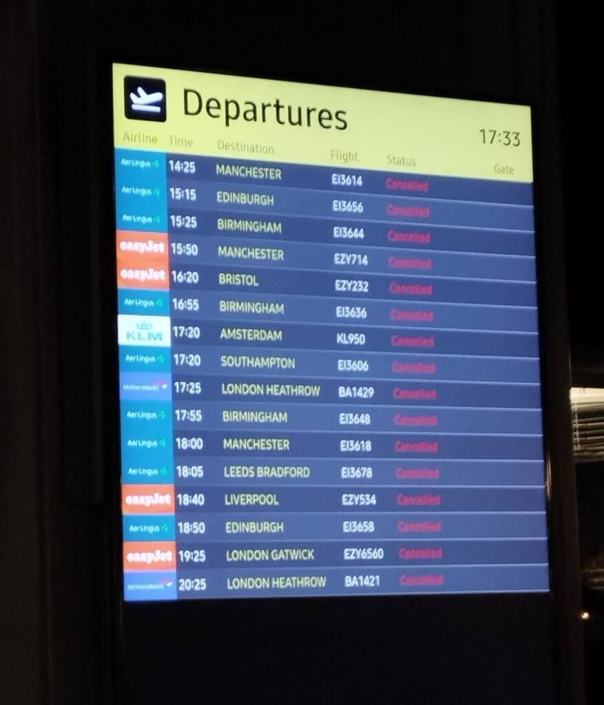 Cancelled flights