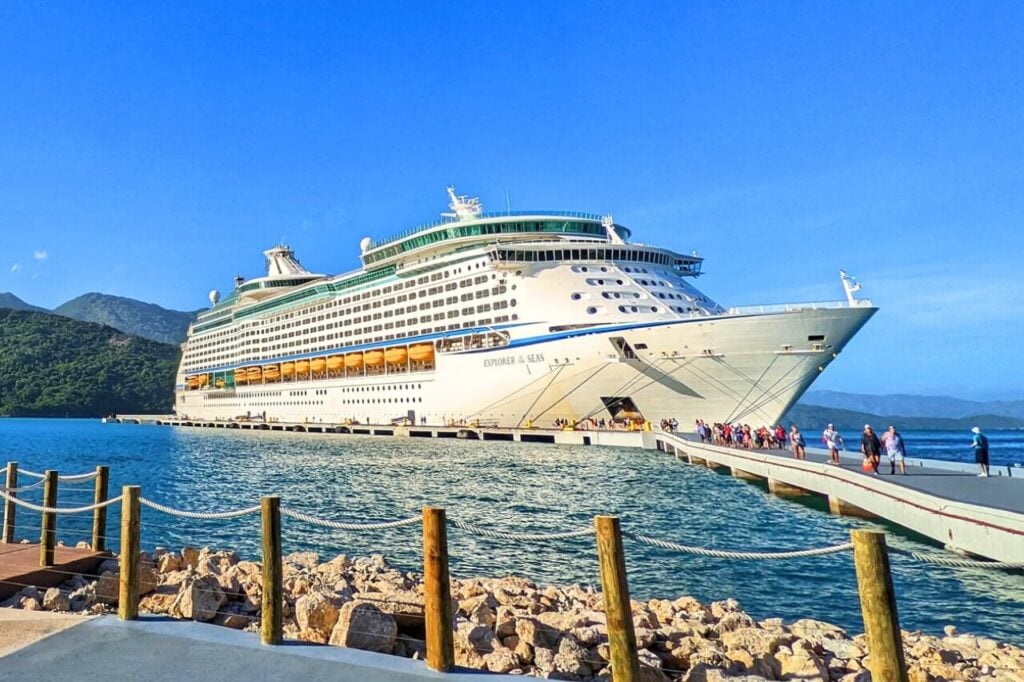 cruise ship in Labadee port