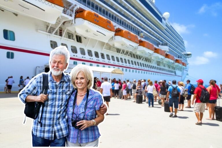 elderly cruise passengers