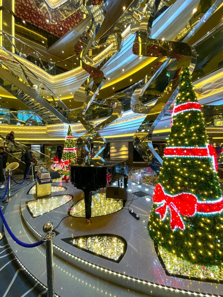 Christmas trees on a cruise
