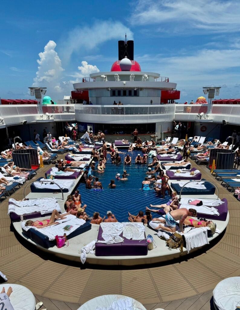 Virgin pool deck