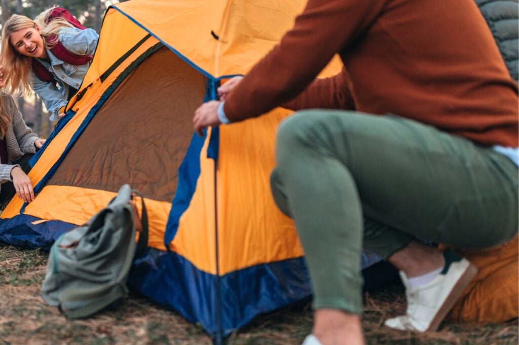 Setting up for the weekend