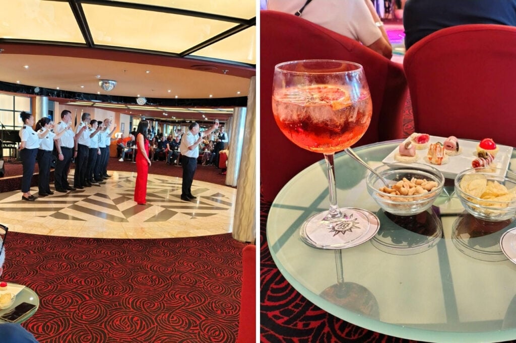 captain’s cocktail on a cruise