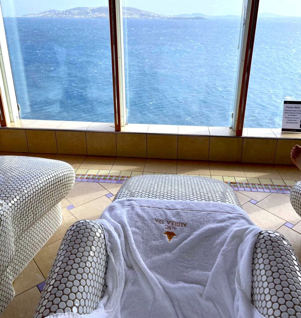Cruise spa view