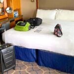 Luggage in cruise cabin